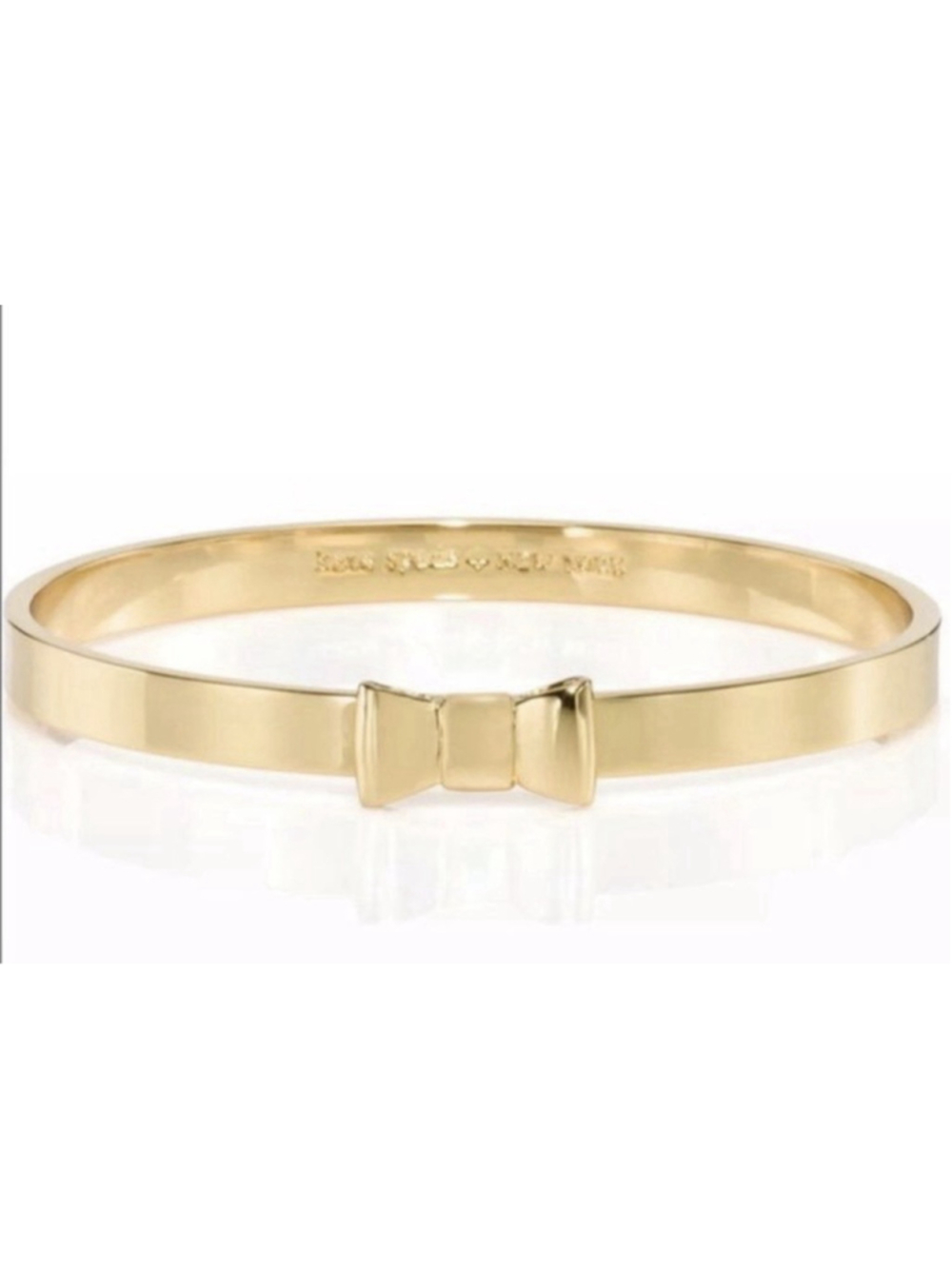KATE SPADE Take A Bow Gold Bangle Bracelet Gold Bow New With Tags